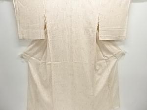 駒絽市松に花模様小紋着物